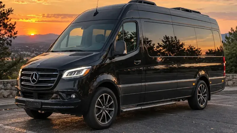 Mercedes Sprinter limo van background