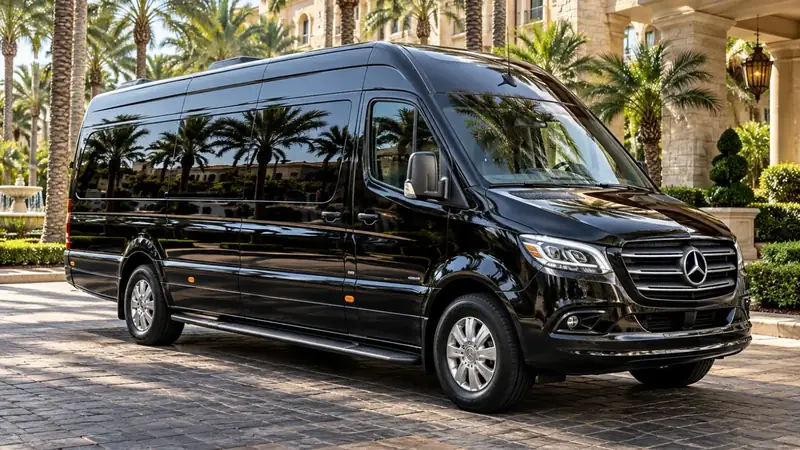 Mercedes Sprinter limo van background