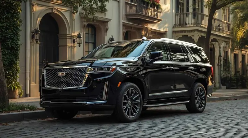 Cadillac Escalade SUV limo background